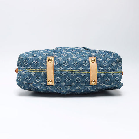 Louis Vuitton LOUIS VUITTON Neo Kabiy Denim Monogram 2way 2007 Shoulder Bag Blue WS11930