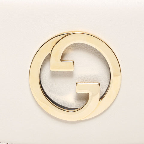 Gucci金发迷你皮革肩带白色WS11933