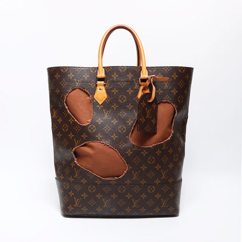 Louis Vuitton Comme des Garçons Kawakubo Rei Monogramm Halls Mm Tasche Braun WS11942