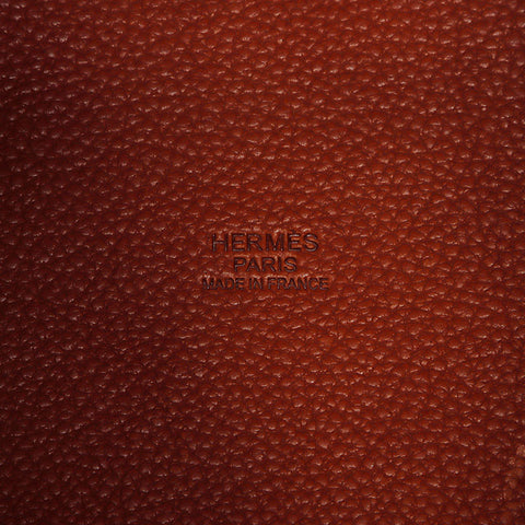 Hermes HERMES W engraved Picotin Lock PM Handbag Brown WS11947