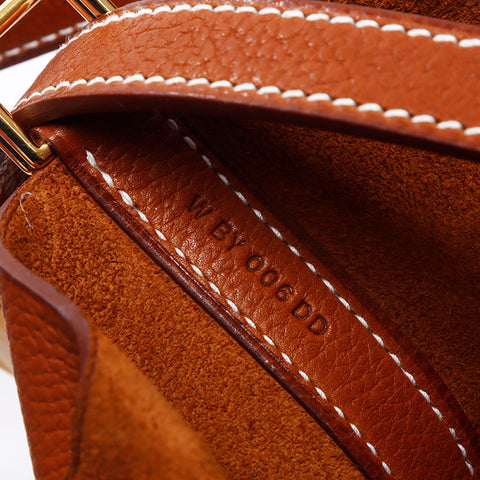 Hermes HERMES W engraved Picotin Lock PM Handbag Brown WS11947