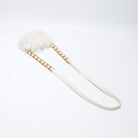 Chanel Eco Fur Mini Flap Chain 2023aw Shoulder Bag White WS11949