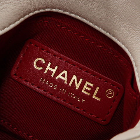 Chanel Eco Fur Mini Flap Chain 2023aw Shoulder Bag White WS11949