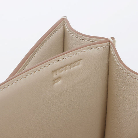 Hermes Constance Mini Silver Metal Fittings W Engraved 2024 Shoulder Bag White WS11950