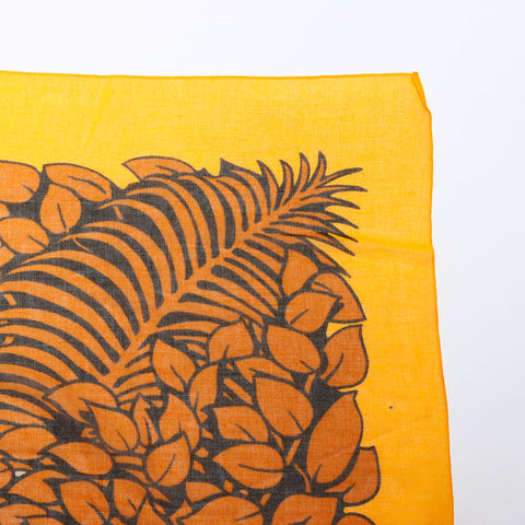 Hermes HERMES Large Tiger Tiger Cotton Scarf Orange WS11953