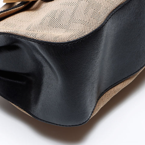 Fendi Zucca Logo Canvas Sac à bandoulière beige WS11959