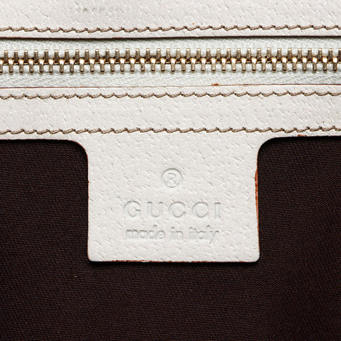 Gucci GG Canvas White Boston Shoulder Bag Beige WS11961