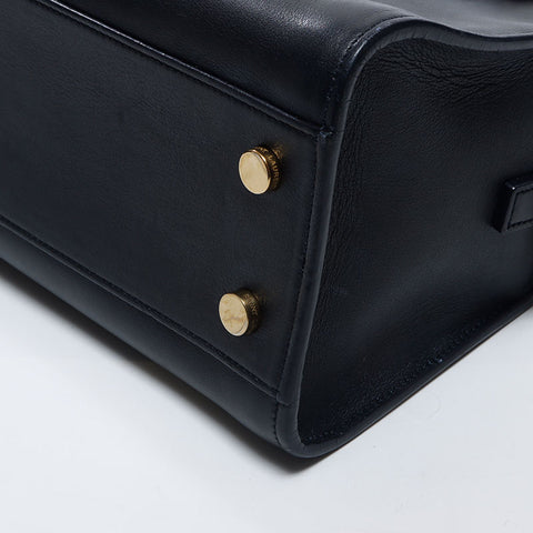 Yves Saint Laurent YVES SAINT LAURENT YSL logo Cabas Monogram Satchel bag 2way shoulder bag Dark clay WS11962