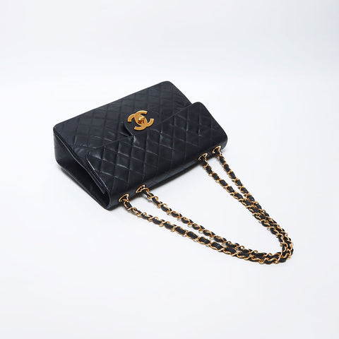 Chanel CHANEL No. 3 1994-1999 Decamatelasse Chain Shoulder Bag Black WS11963