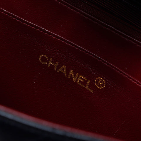 Chanel CHANEL No. 3 1994-1999 Decamatelasse Chain Shoulder Bag Black WS11963