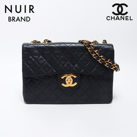 Chanel CHANEL No. 3 1994-1999 Decamatelasse Chain Shoulder Bag Black WS11963