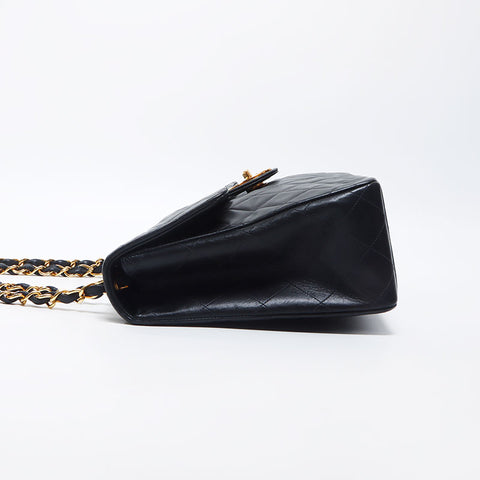 Chanel CHANEL No. 3 1994-1999 Decamatelasse Chain Shoulder Bag Black WS11963