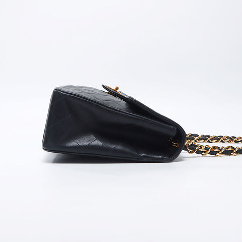Chanel CHANEL No. 3 1994-1999 Decamatelasse Chain Shoulder Bag Black WS11963