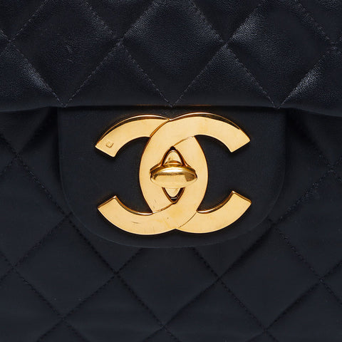 Chanel CHANEL No. 3 1994-1999 Decamatelasse Chain Shoulder Bag Black WS11963