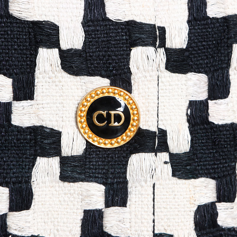 クリスチャンディオール Christian Dior Size:9 CDロゴ ボタン 千鳥柄