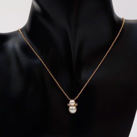 Christian Dior Pearl Collier Gold WS11975