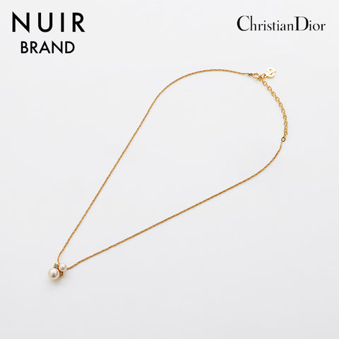 Christian Dior Pearl Collier Gold WS11975