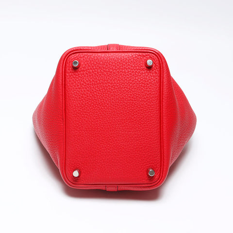 エルメス HERMES トリヨンクレマンス ピコタンロック PM B刻印 PM ハンドバッグ レッド WS11977