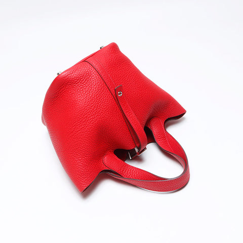 エルメス HERMES トリヨンクレマンス ピコタンロック PM B刻印 PM ハンドバッグ レッド WS11977