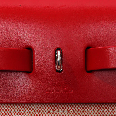 爱马仕爱马仕（Hermes Hermes Ale Bag Zip PM）PM帆布Pegasus Pop Rouge pimant肩带红色WS11978