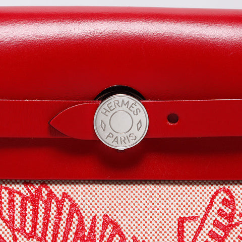 爱马仕爱马仕（Hermes Hermes Ale Bag Zip PM）PM帆布Pegasus Pop Rouge pimant肩带红色WS11978