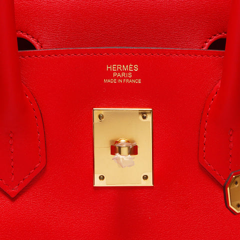 爱马仕爱马仕（Hermes y）雕刻2020 birkin 30手袋红色WS11980