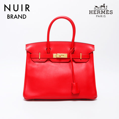 Hermes HERMES Y engraved 2020 Birkin 30 handbag red WS11980
