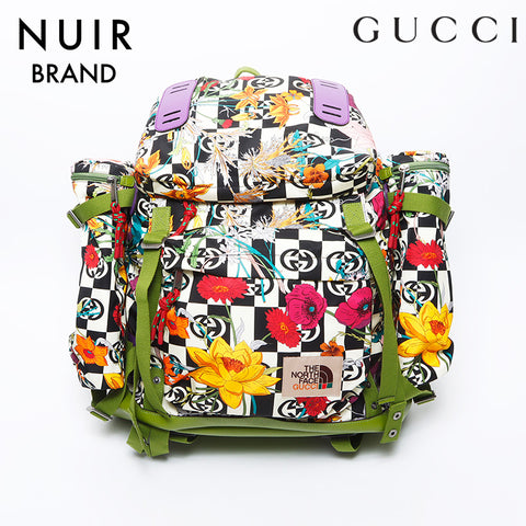 Gucci ×The North Face Flower Print Backpack/Daypack Multicolor WS11981