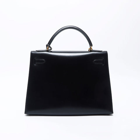HERMES HERMES KELLY 32◻︎B刻有1998年手提包黑色WS11982