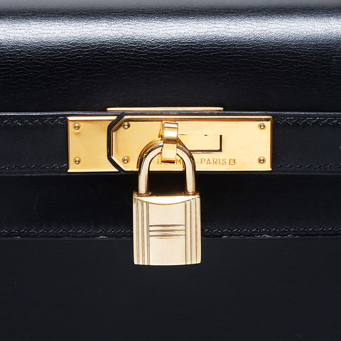 HERMES HERMES KELLY 32◻︎B刻有1998年手提包黑色WS11982