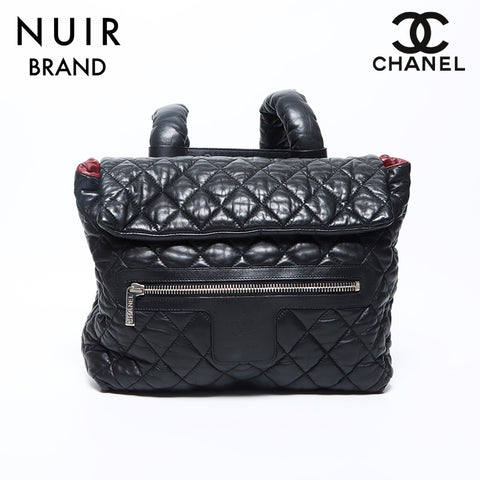 Chanel Chanel 2009-2010 Coco Mark Lambkin Coco Cocoon No. 13 sac à dos / sac à dos noir WS11990