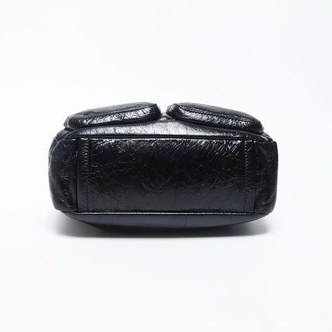 Miu Miu Miu Vittero Shine Leather Logo 21SS Small Silver Fittings 2022 Shoulder Bag Black WS12006