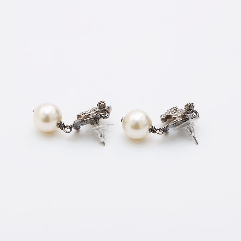 シャネル CHANEL ラインストーン ココマーク パール 06 2006年 ピアス