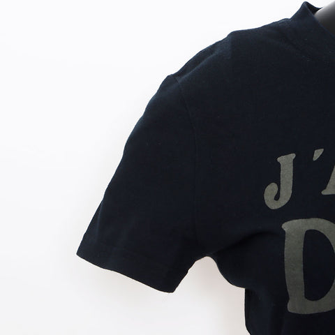 クリスチャンディオール Christian Dior J'ADORE DIOR Size:40 ロゴ ジャドール 半袖Ｔシャツ ブラック グレー WS12018