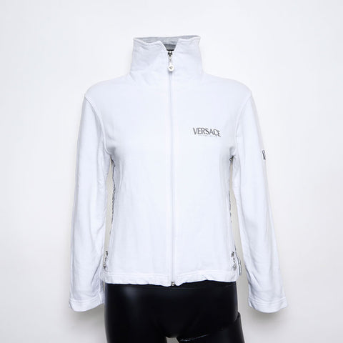 ヴェルサーチ VERSACE メドゥーサ トラックジャケット スウェット パーカー ホワイト WS12020