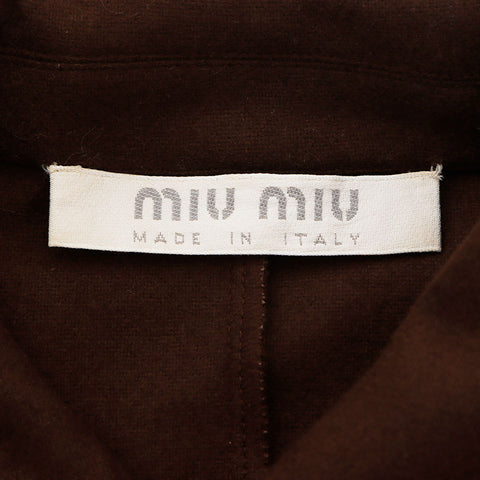 ミュウ ミュウ Miu Miu Size:40 長袖シャツ ブラウン WS12021