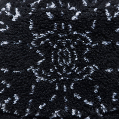 CHANEL Mixed Fiber COCO Mark Camellia Boa Size:S hat black WS12026