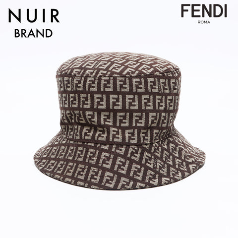 FENDI Zucchino Size:L Bucket Hat Brown WS12027