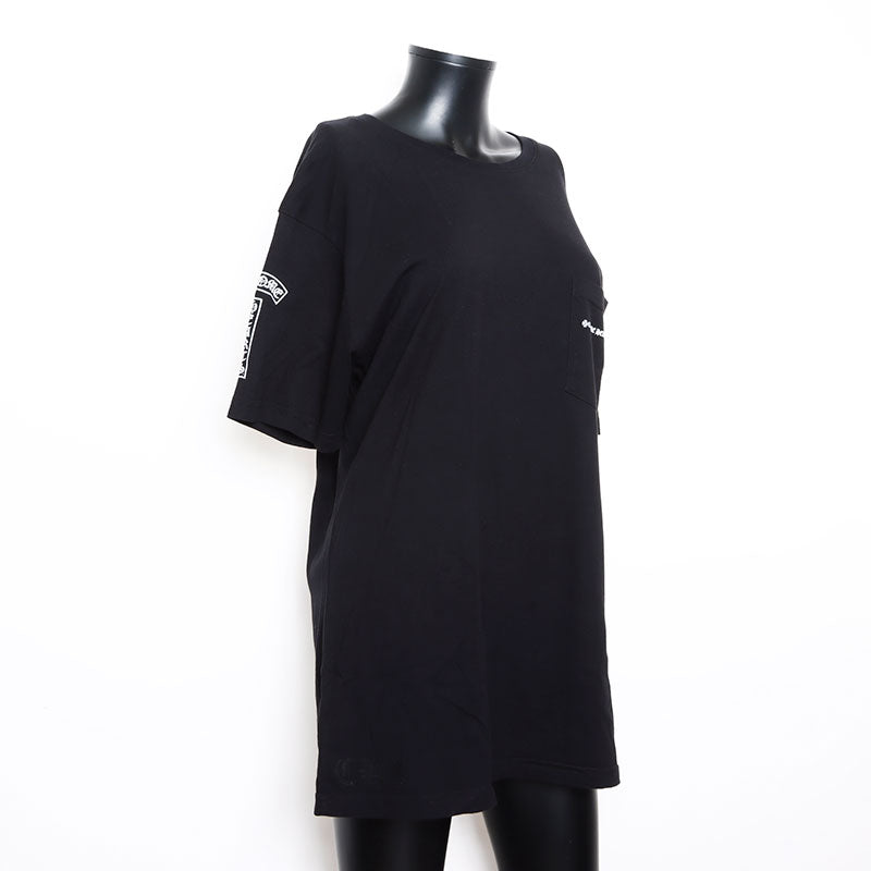 クロムハーツ CHROME HEARTS Size:XL ポケット 半袖Tシャツ ブラック