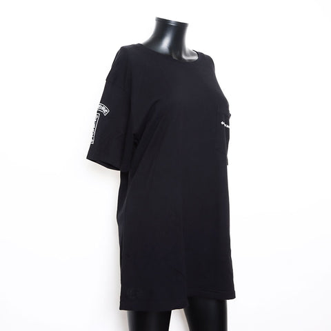 Chrome Hearts CHROME HEARTS Size:XL Pocket Short Sleeve T-shirt Black NUIR VINTAGE Chrome Hearts CHROME HEARTS Size:XL Pocket Short Sleeve T-shirt Black NUIR VINTAGE