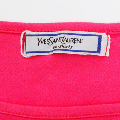 イヴ・サンローラン YVES SAINT LAURENT ロゴ タンクトップ ピンク WS12040