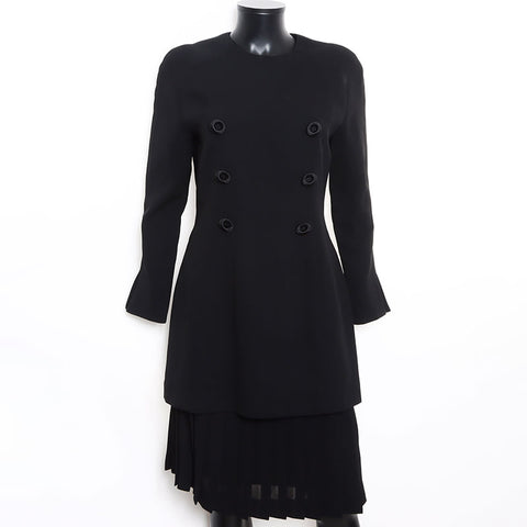 基督徒迪奥大小：11设置复古礼服套装黑色WS12041