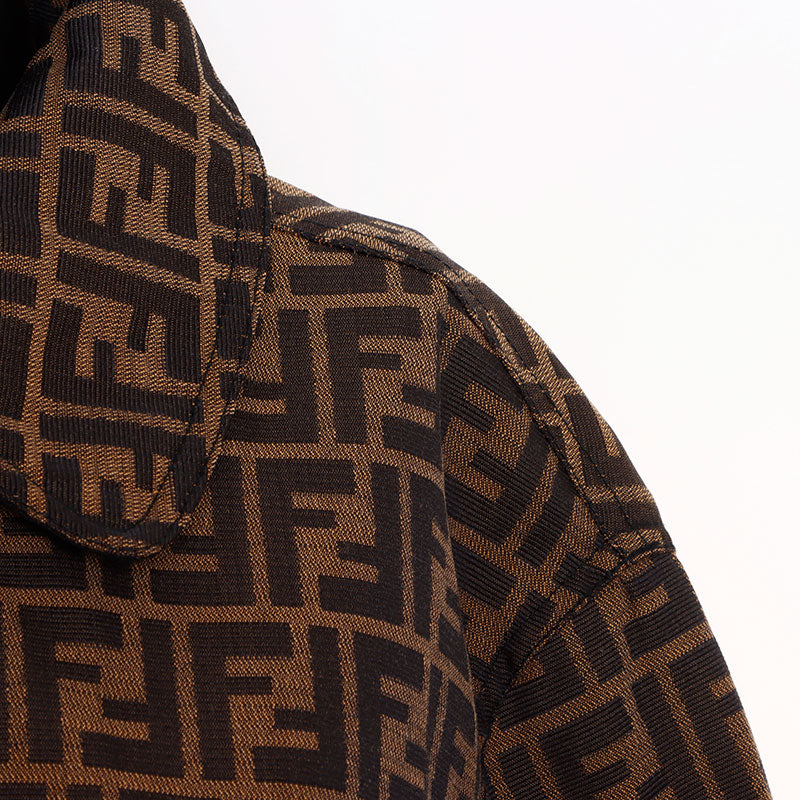 美品　FENDI ズッカ柄　リバーシブルコート フェンディ FENDI リバーシブル コート ズッカ柄 ナイロン イタリア製