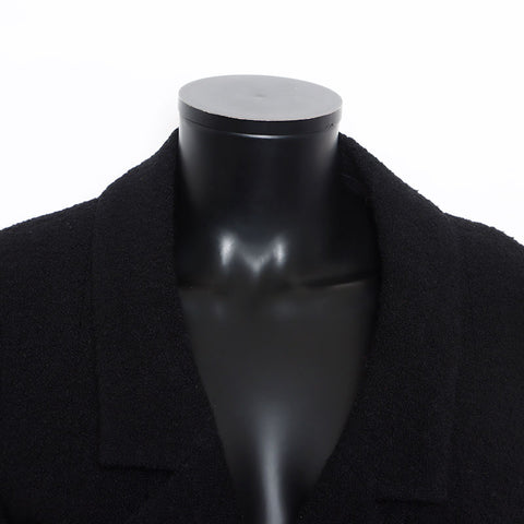 香奈儿可可商标按钮女士羊毛1990年代设置西装黑色WS12046