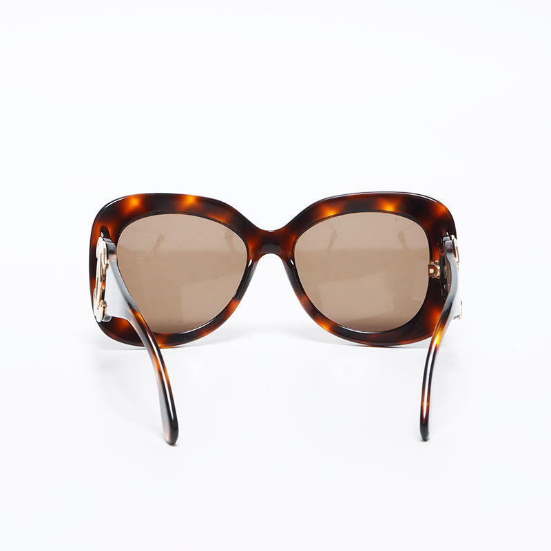Chanel CHANEL 2000s Coco Mark Sunglasses Brown WS12049 – NUIR VINTAGE