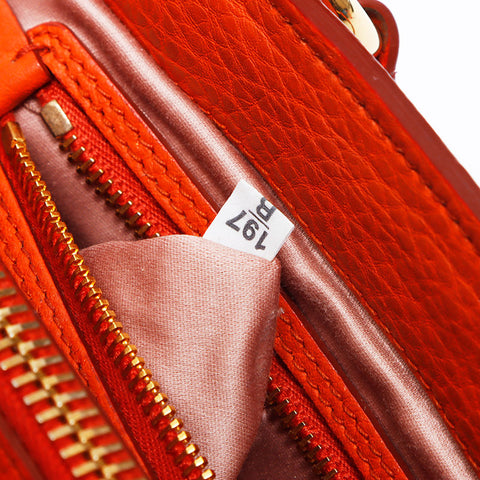 miu miu miu 2013徽标2way皮革肩带橙色WS12053