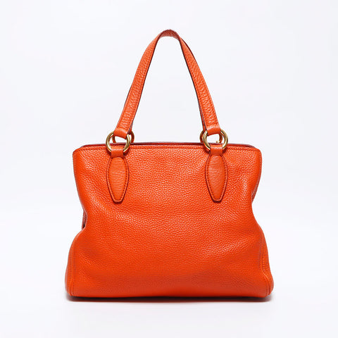 miu miu miu 2013徽标2way皮革肩带橙色WS12053
