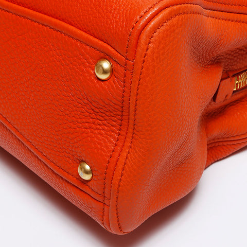 miu miu miu 2013徽标2way皮革肩带橙色WS12053