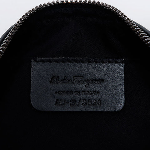 Salvatore Ferragamo Salvatore Ferragamo徽标Gancini手提包黑色WS12059