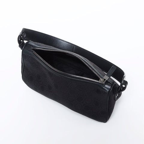 Salvatore Ferragamo Salvatore Ferragamo徽标Gancini手提包黑色WS12059